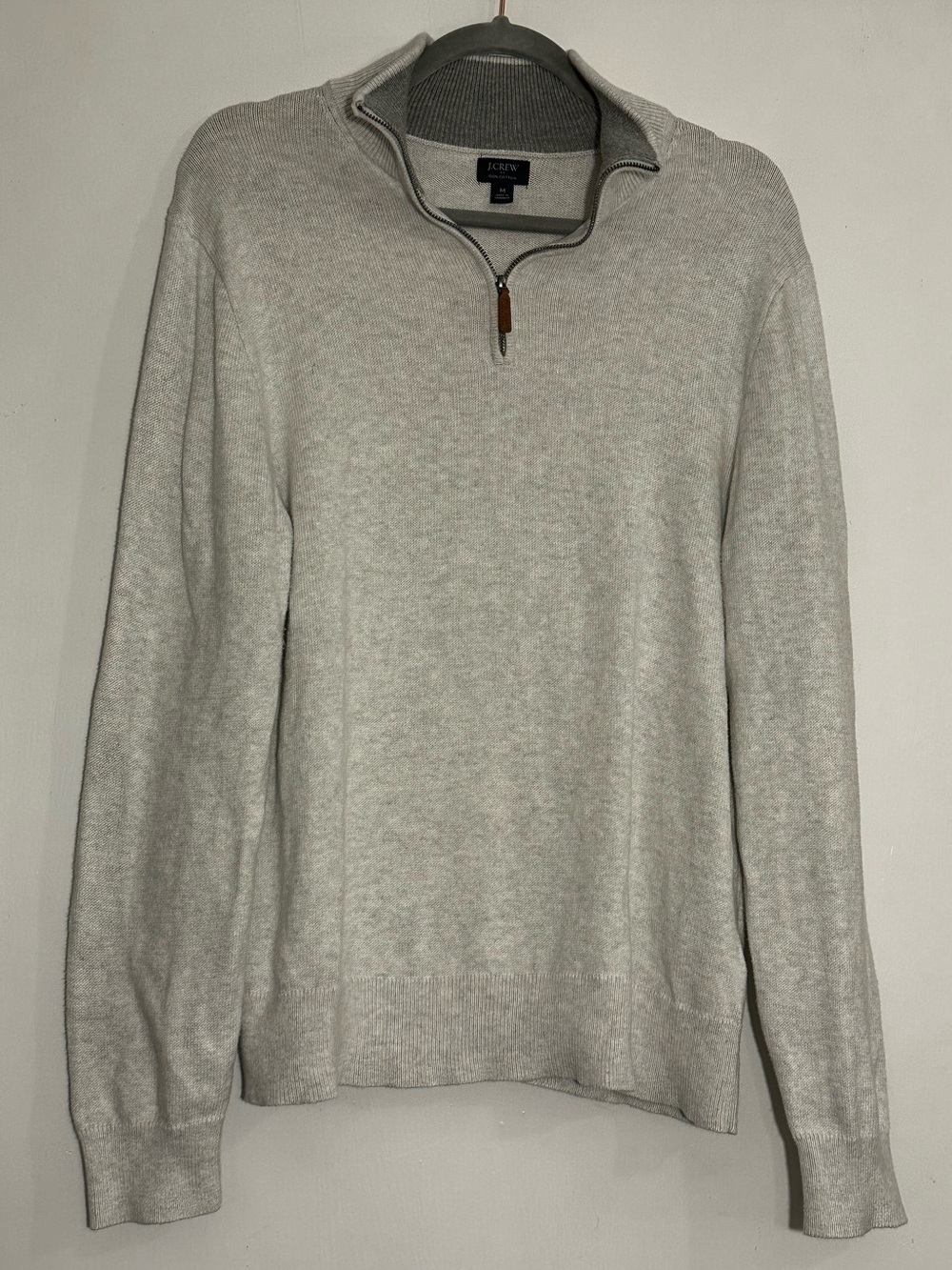 J. Crew Heritage Cotton Quarter Zip Sweater